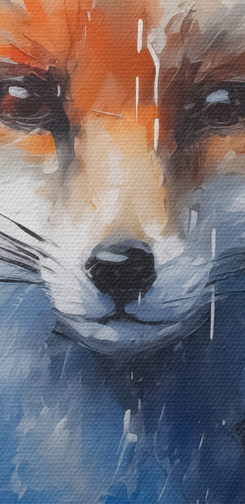 Painting of a fox
