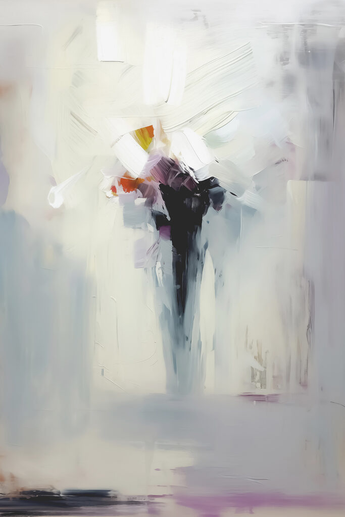 Painting of a bouquet of flowers Painting of a bouquet of flowers