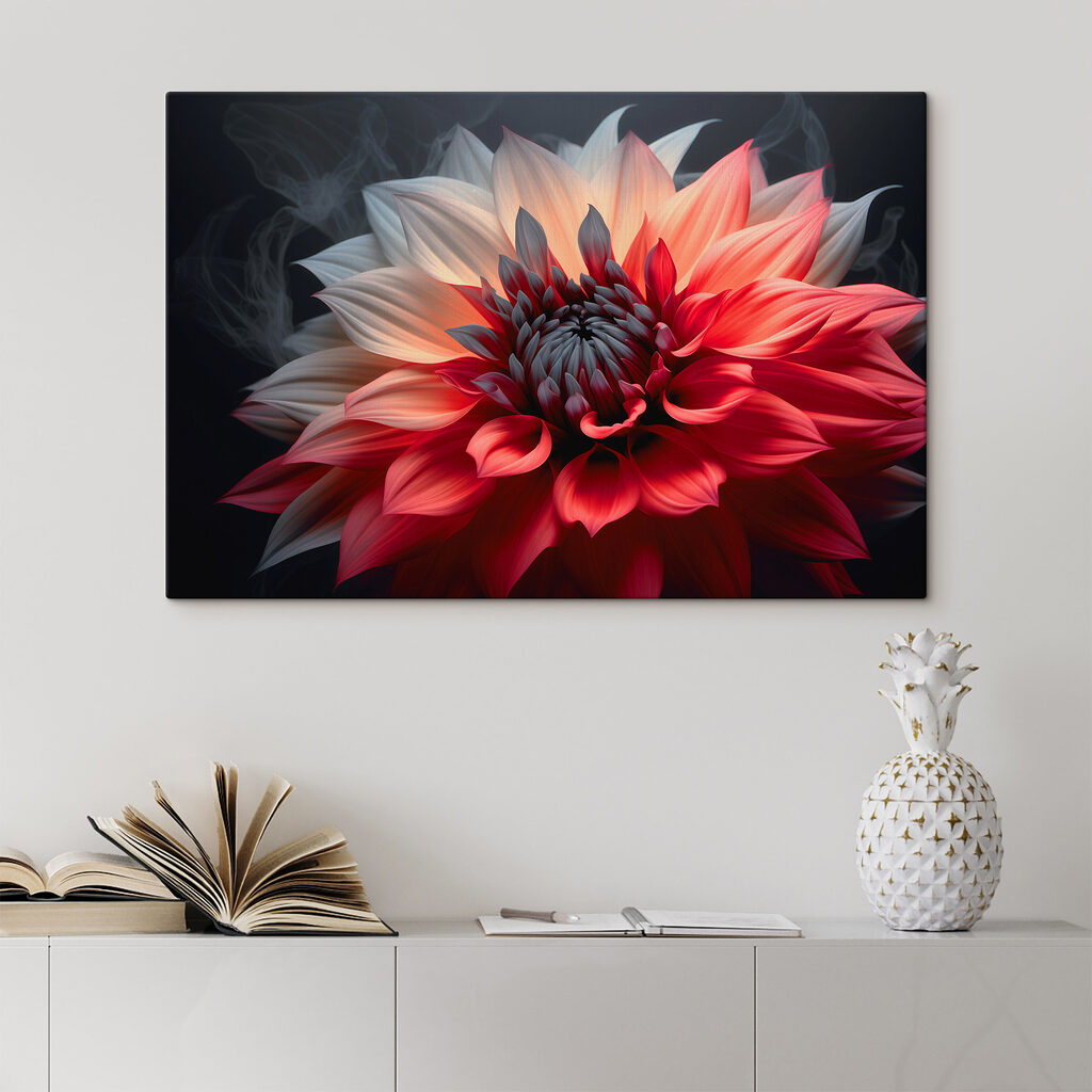 Vibrant petals in artistic display