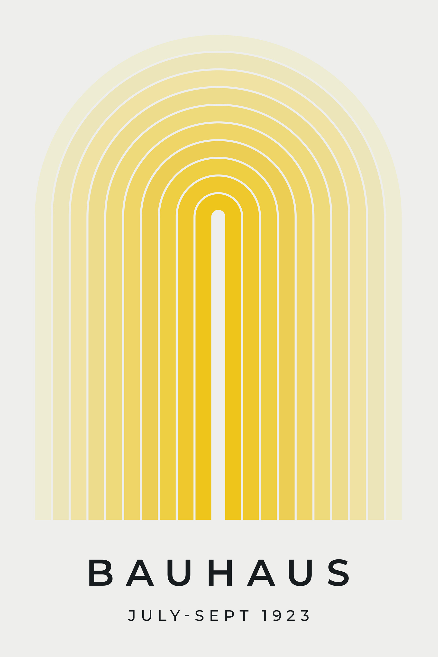 Yellow and white arch