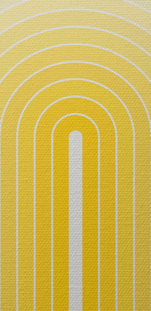 Yellow and white arch