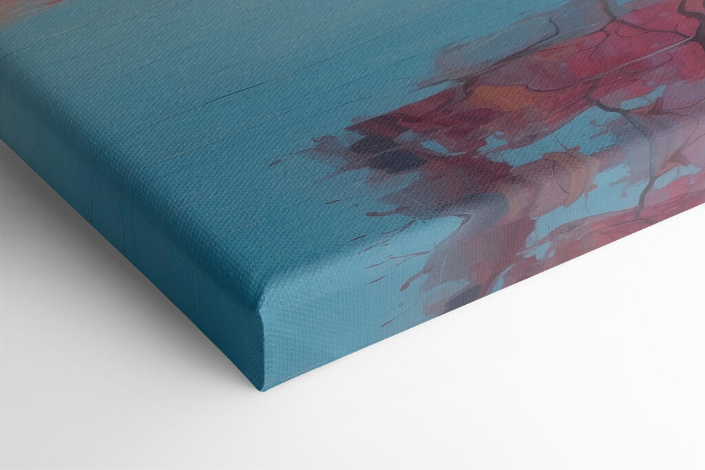 Painting of a colorful tree