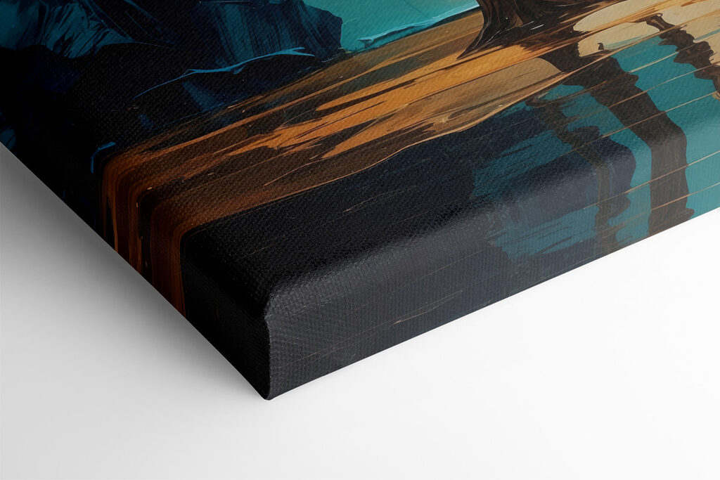 Painting of trees with colorful leaves Painting of trees with colorful leaves