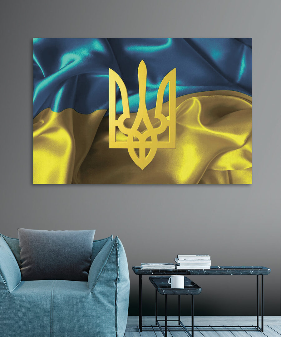 Obraz Ukrajina’s Vibrant Emblem Waves - Image 3