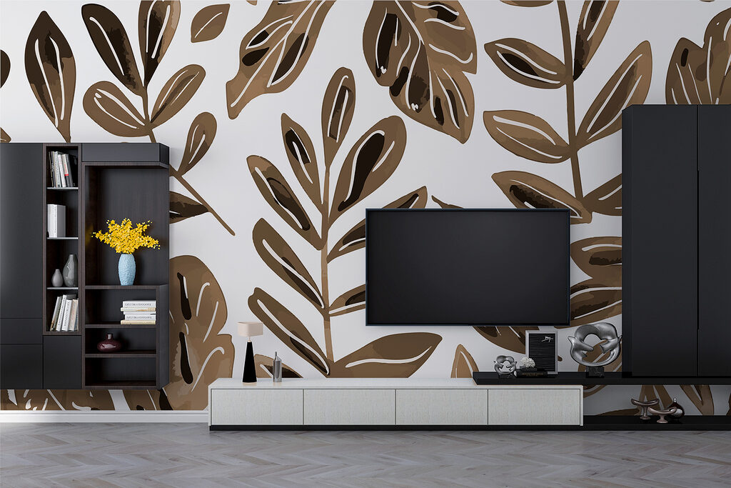 Pattern of brown leaves Pattern of brown leaves