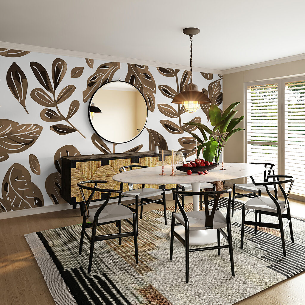 Pattern of brown leaves Pattern of brown leaves