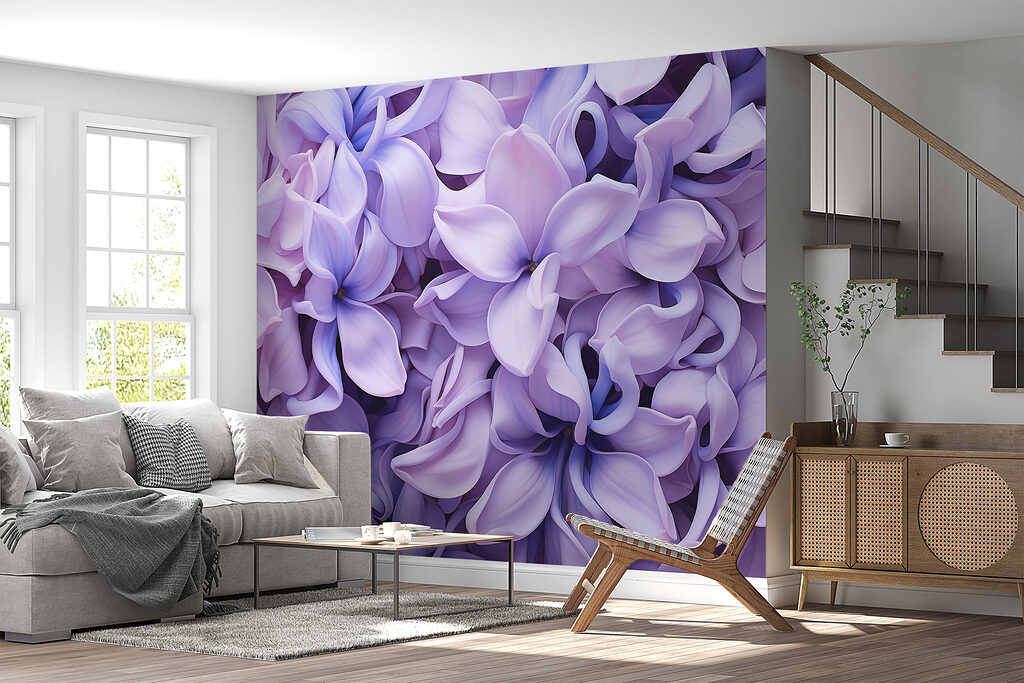 Group of purple flowers Group of purple flowers