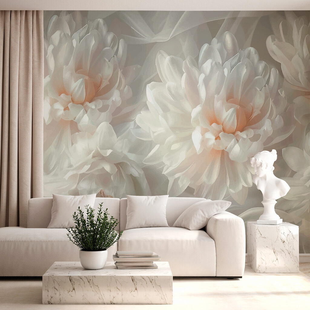 Group of white flowers Group of white flowers