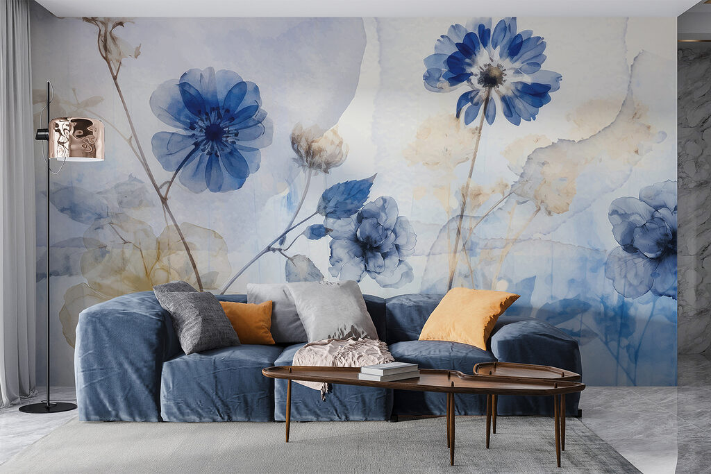 Blue and white flowers Blue and white flowers