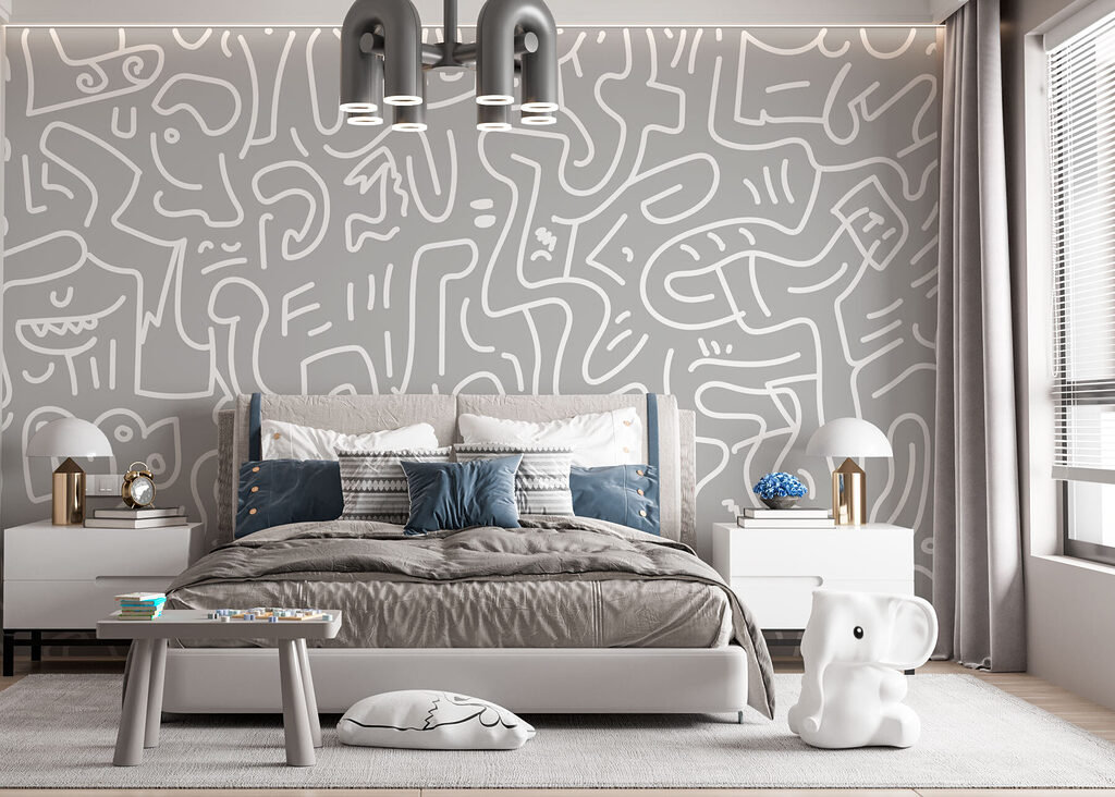 Grey and white pattern Grey and white pattern