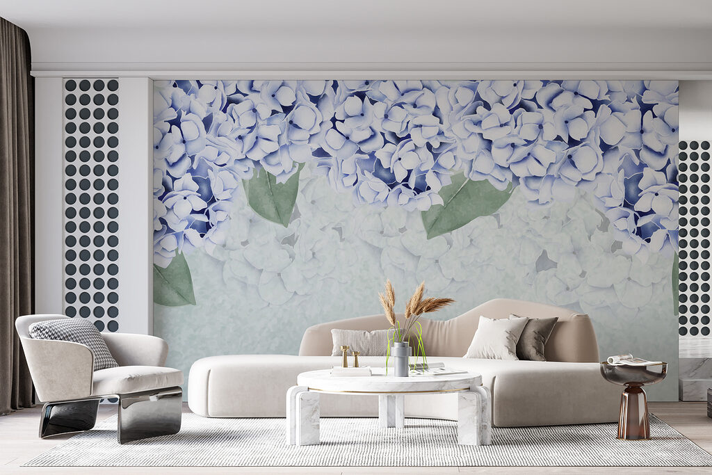 Group of white flowers with green leaves Group of white flowers with green leaves