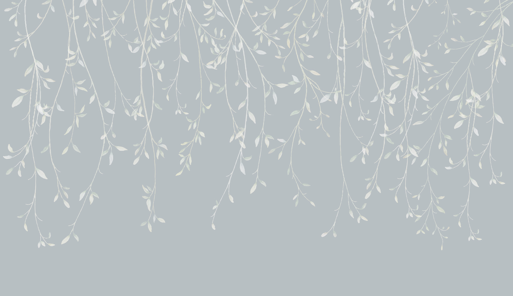White branches with leaves on them