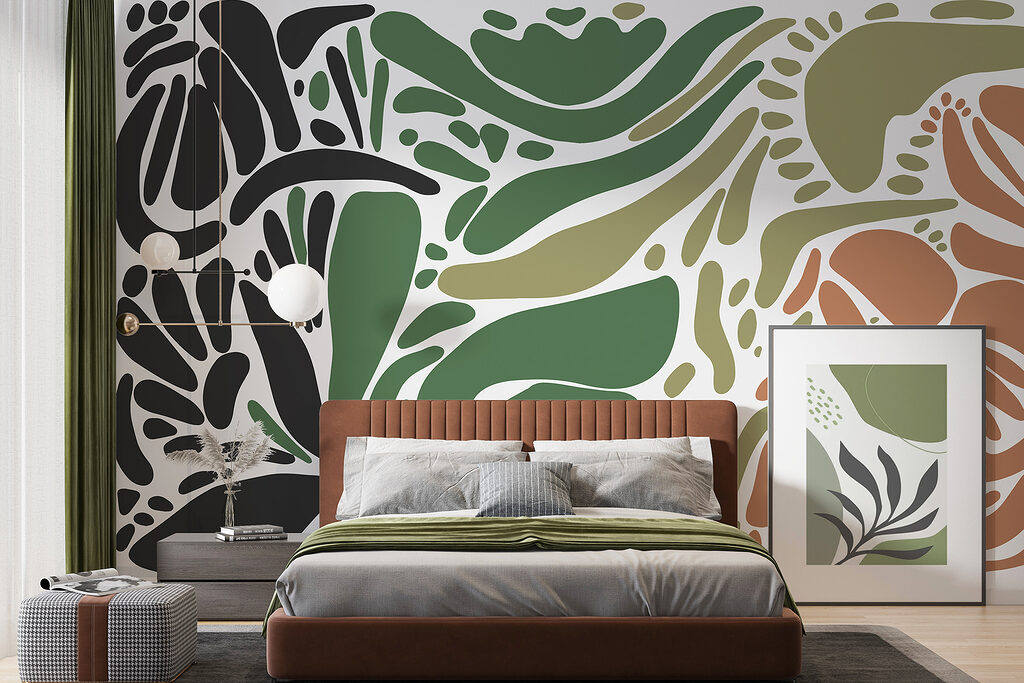 Colorful pattern of different shapes