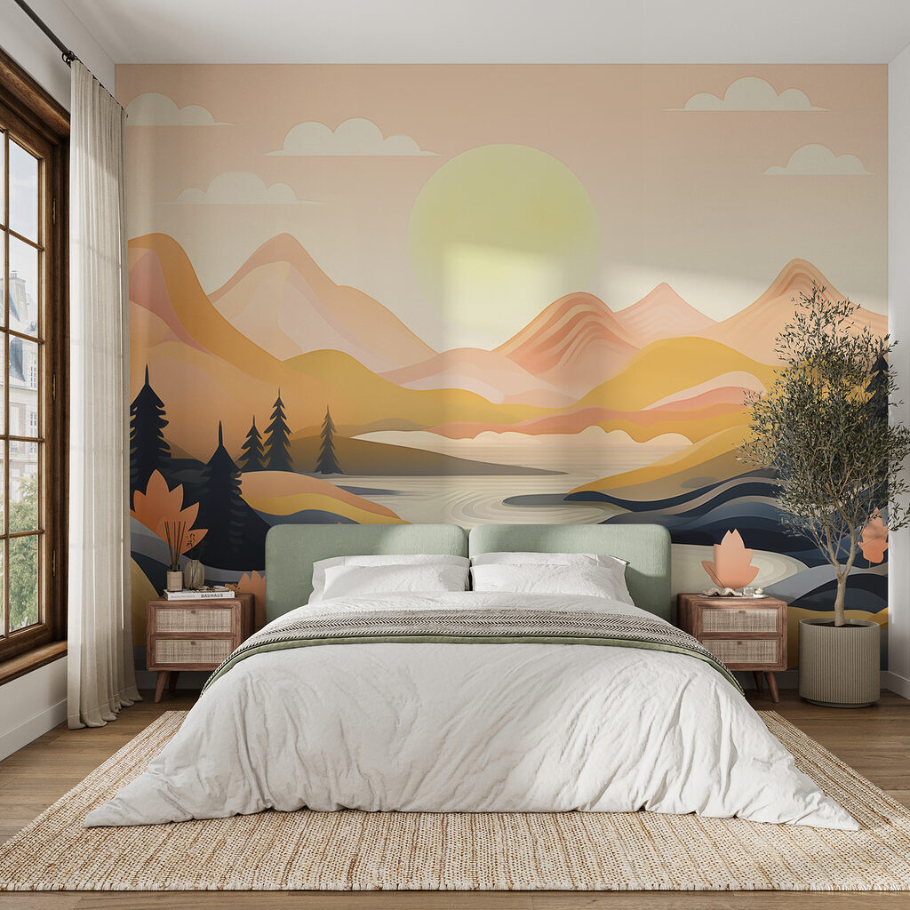 River running through a valley River running through a valley