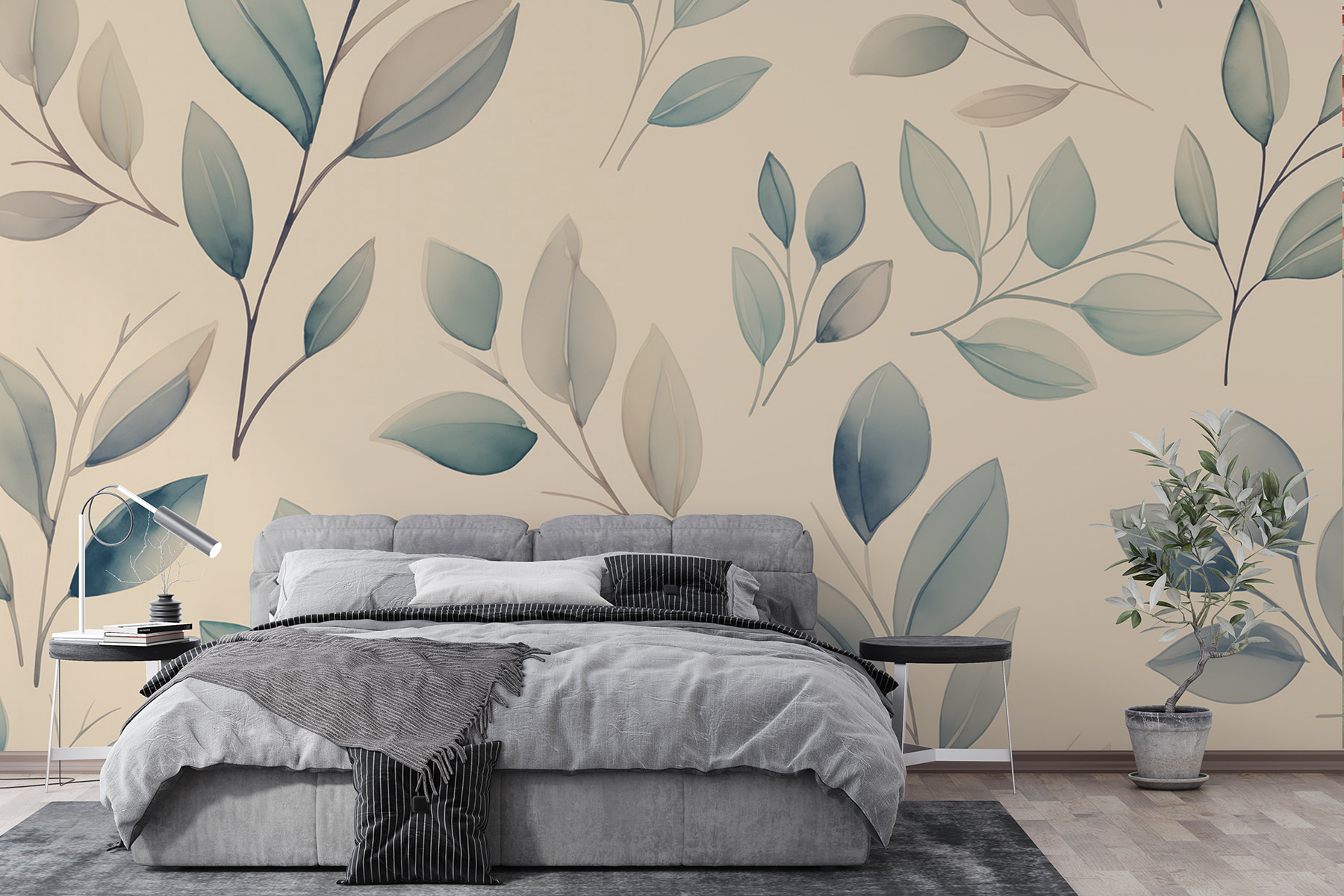 Pattern of leaves on a wall Pattern of leaves on a wall