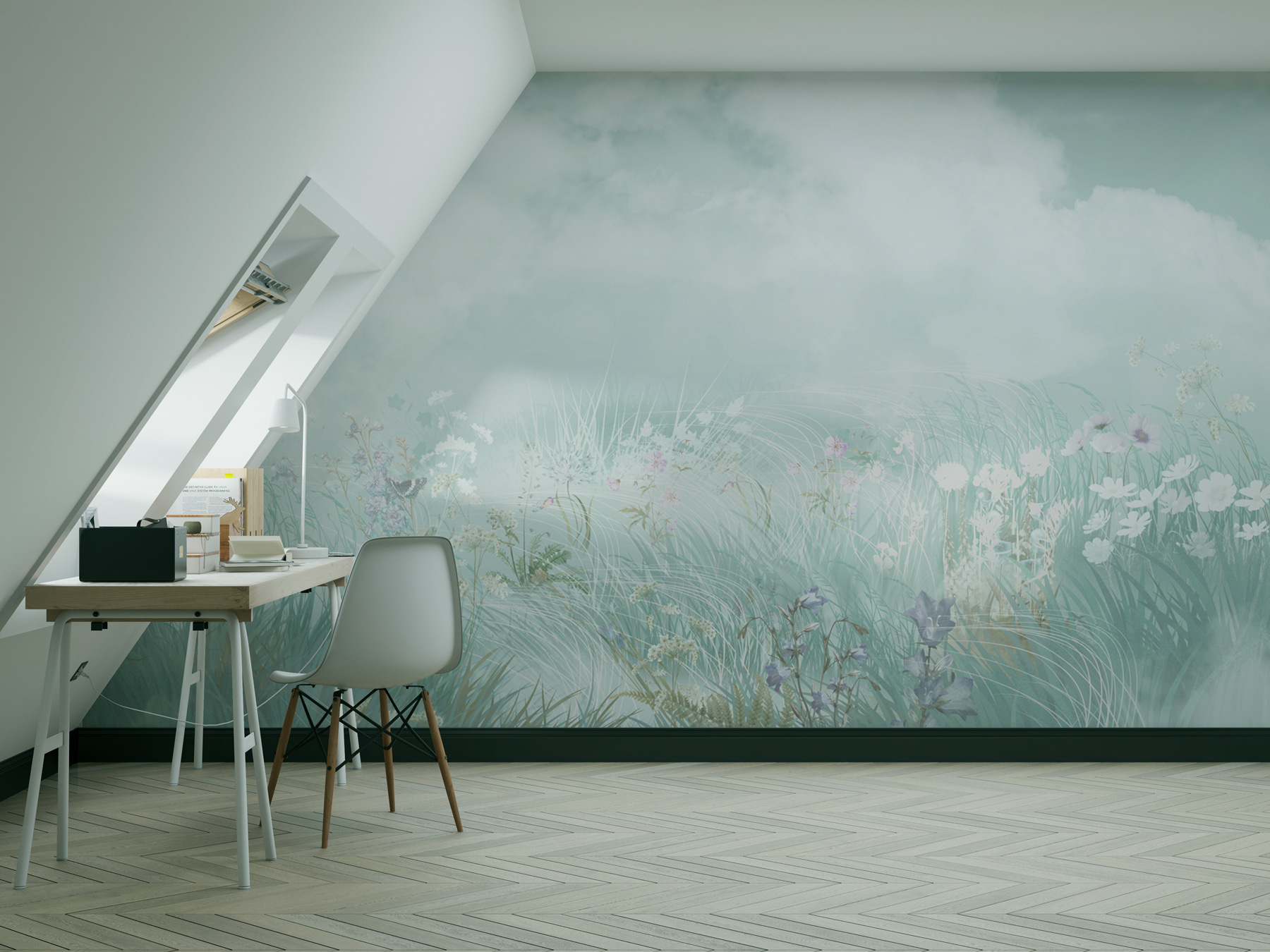 Field of grass and flowers Field of grass and flowers