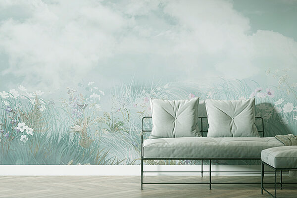 Pole s trávou a kvetmi Pole s trávou a kvetmi