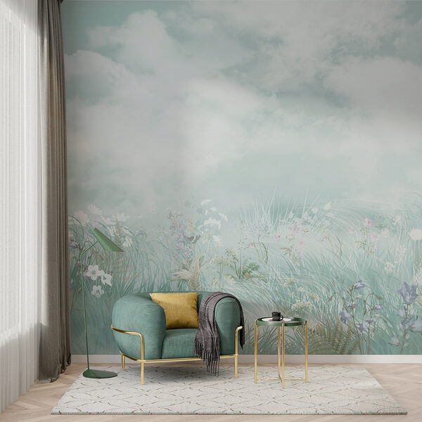 Pole s trávou a kvetmi Pole s trávou a kvetmi