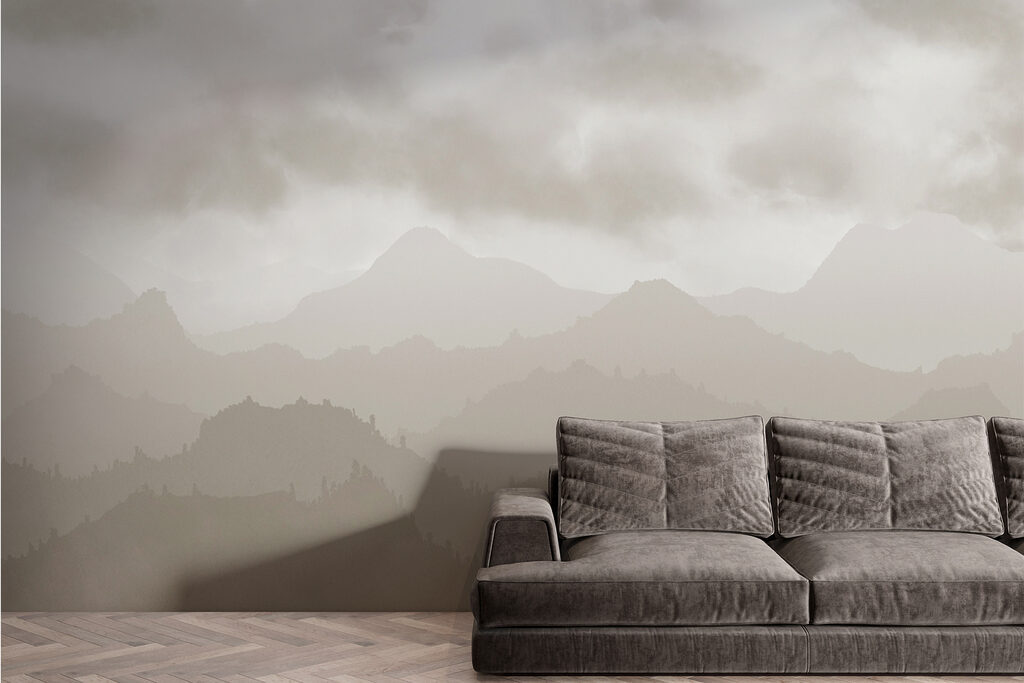 Foggy mountain range Foggy mountain range