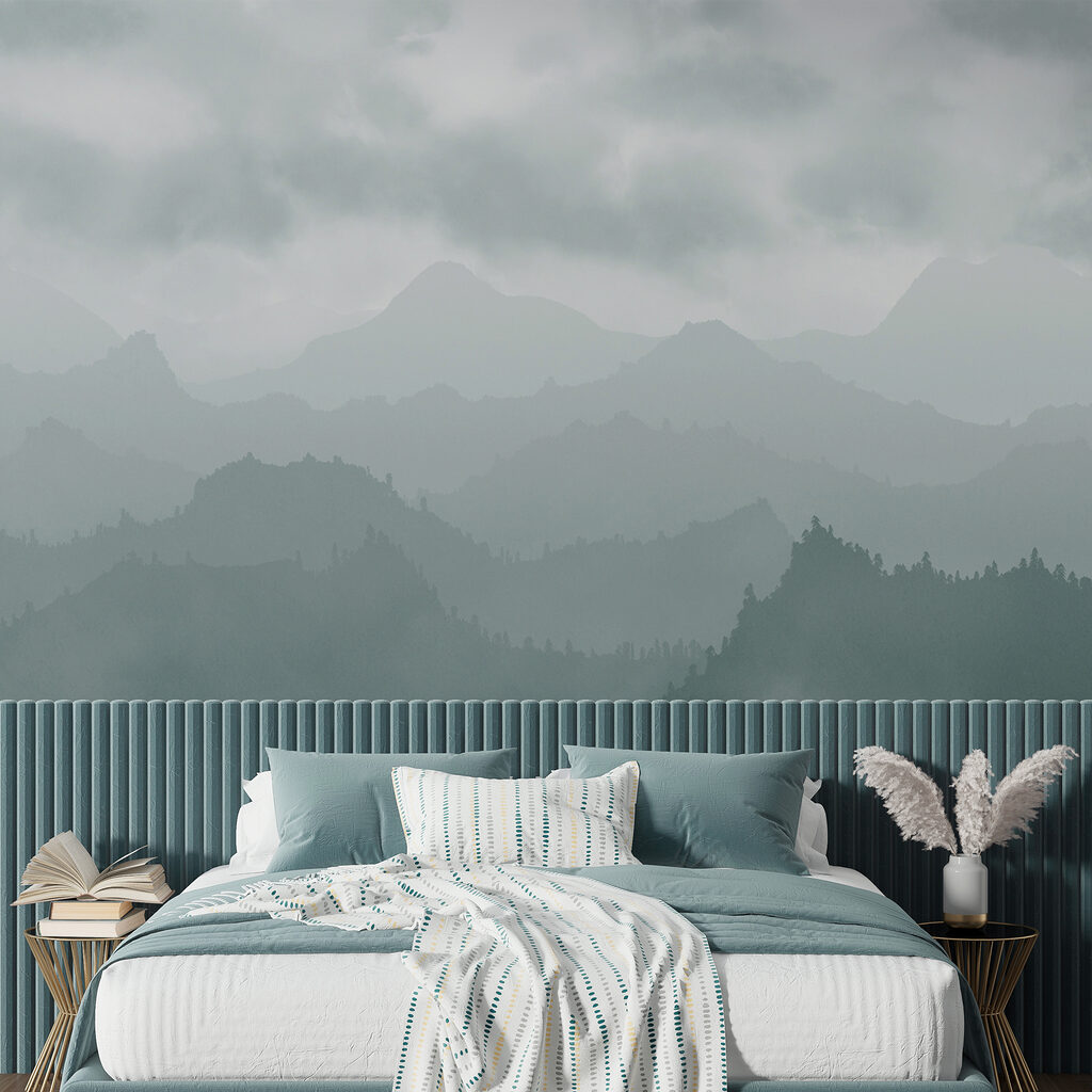 Foggy mountain range Foggy mountain range