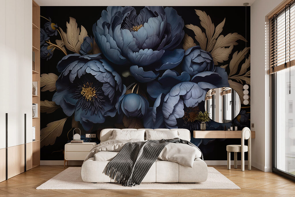 Group of blue flowers