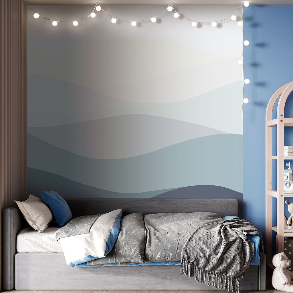 Grey and white waves Grey and white waves