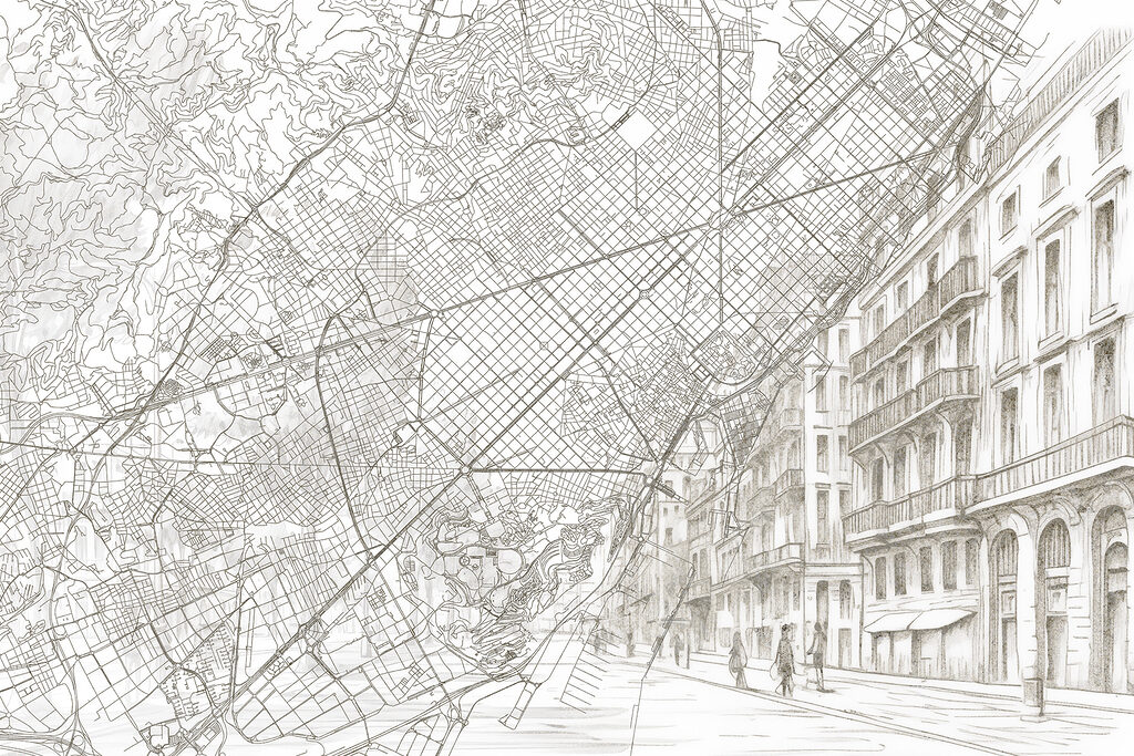 Map of a city Map of a city