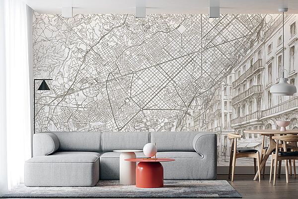 Map of a city Map of a city