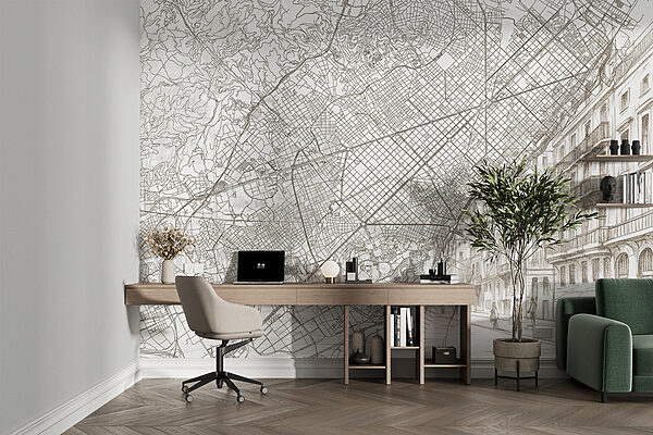 Map of a city Map of a city