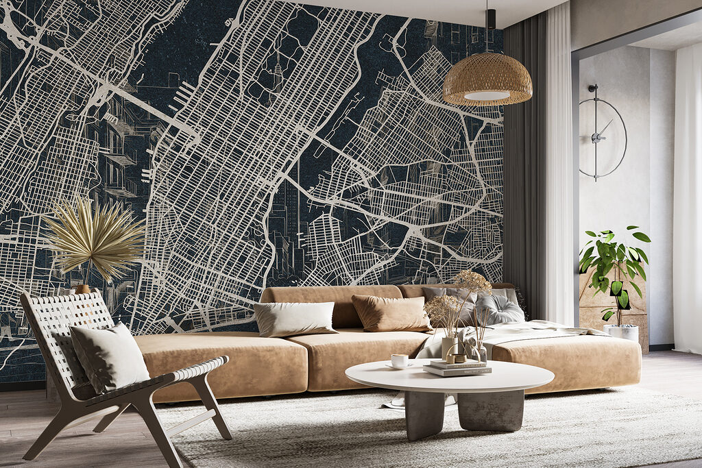 Map of a city Map of a city