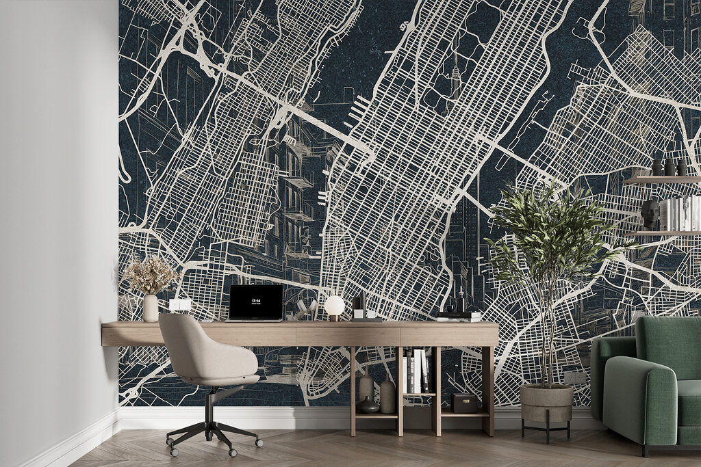 Map of a city Map of a city