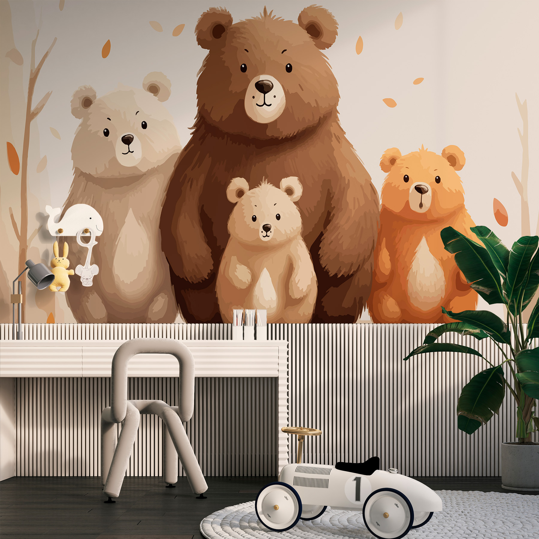 Group of bears standing together Group of bears standing together