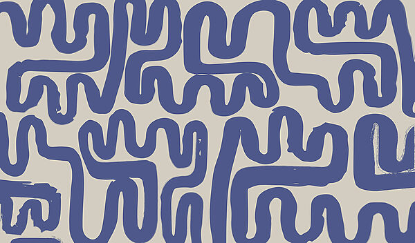 Blue lines on a white background