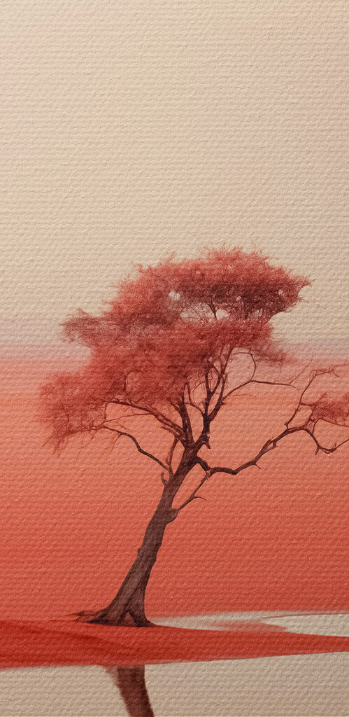 Tree in a red desert Tree in a red desert