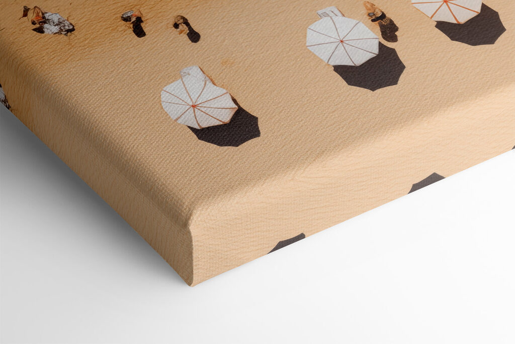 Group of people on a beach with umbrellas Group of people on a beach with umbrellas