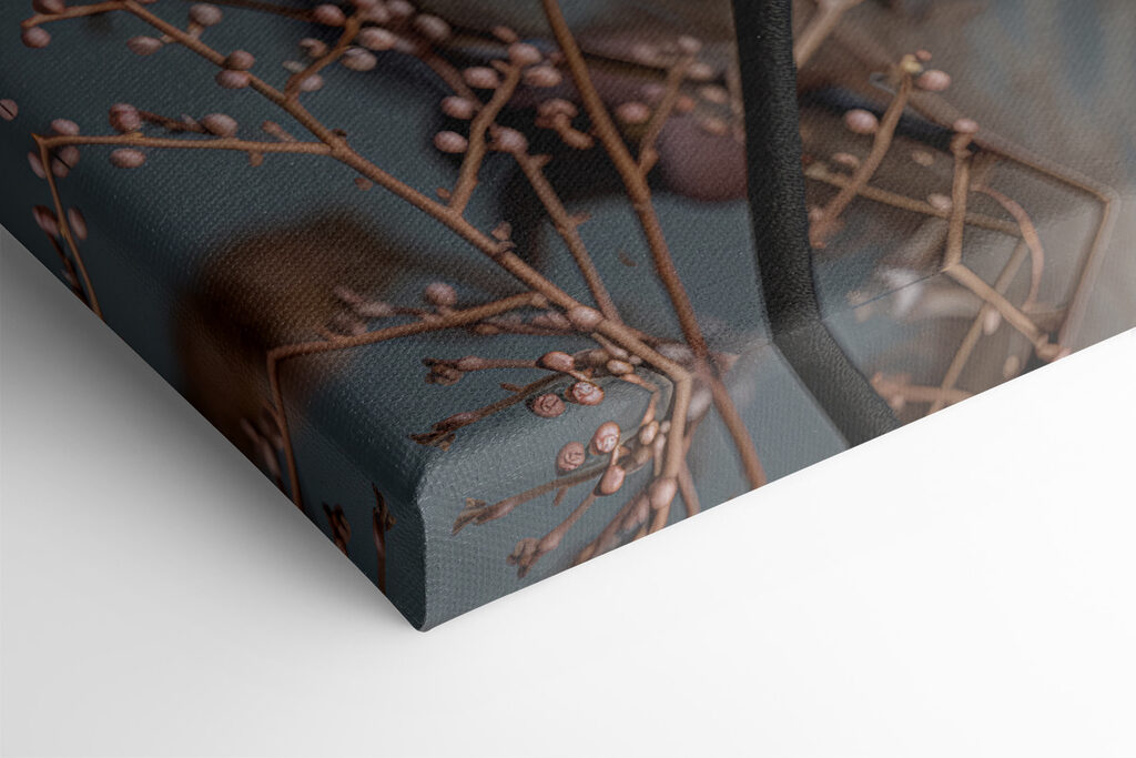 Black flower with white flowers Black flower with white flowers