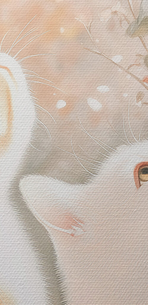 Two cats looking out a window