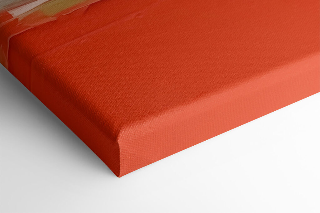 Painting of a colorful wall