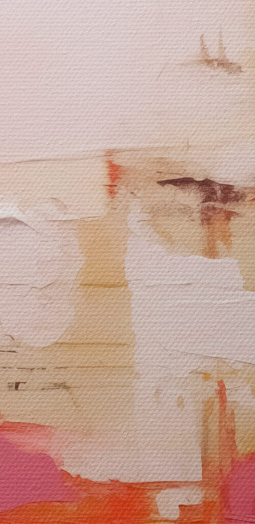 Painting of a colorful wall