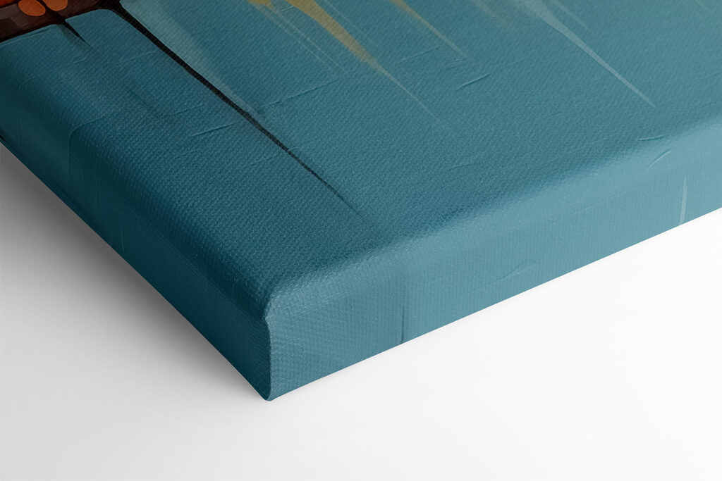 Painting of houses and trees Painting of houses and trees