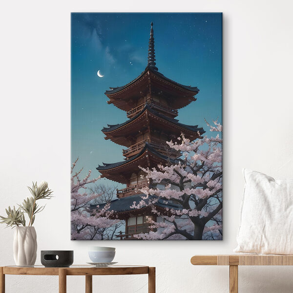 Pagoda s čerešňovými kvetmi Pagoda s čerešňovými kvetmi