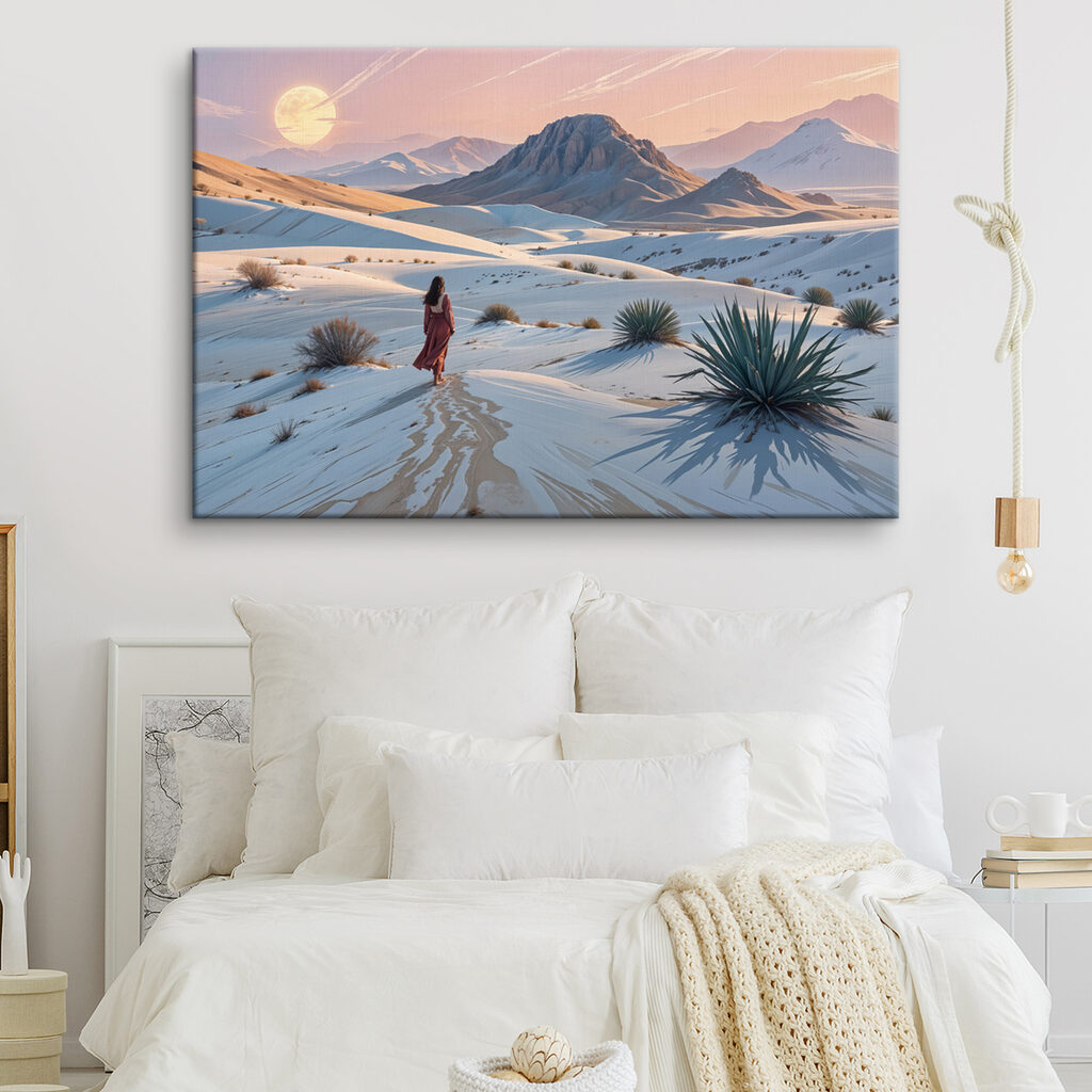 Woman walking in the snow Woman walking in the snow