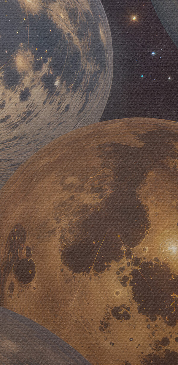 Skupina planét vo vesmíre Skupina planét vo vesmíre
