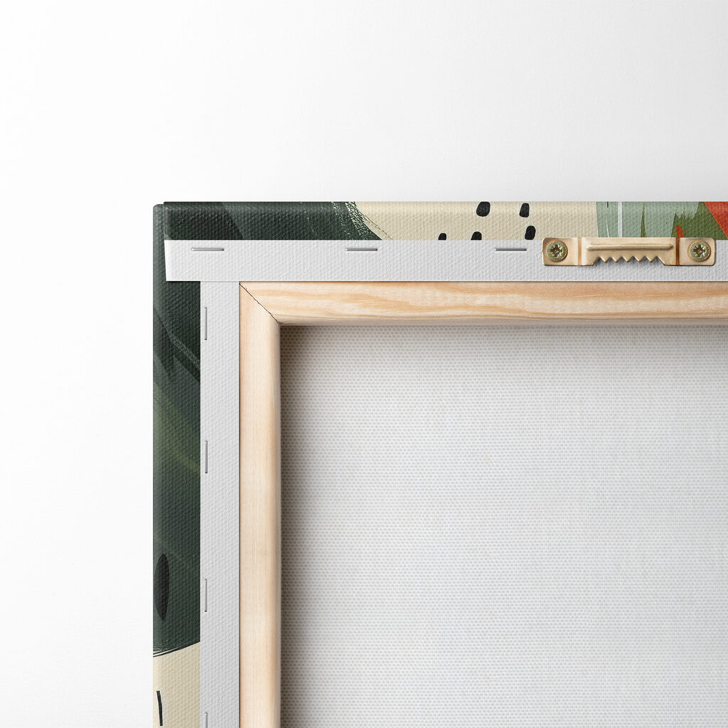 Colorful painting of leaves