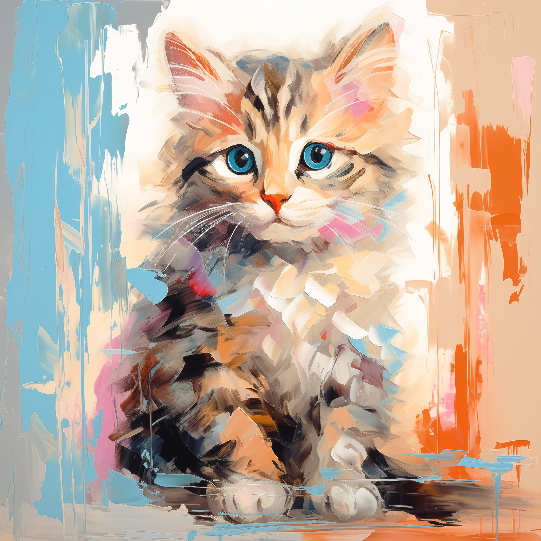 Cat with blue eyes Cat with blue eyes