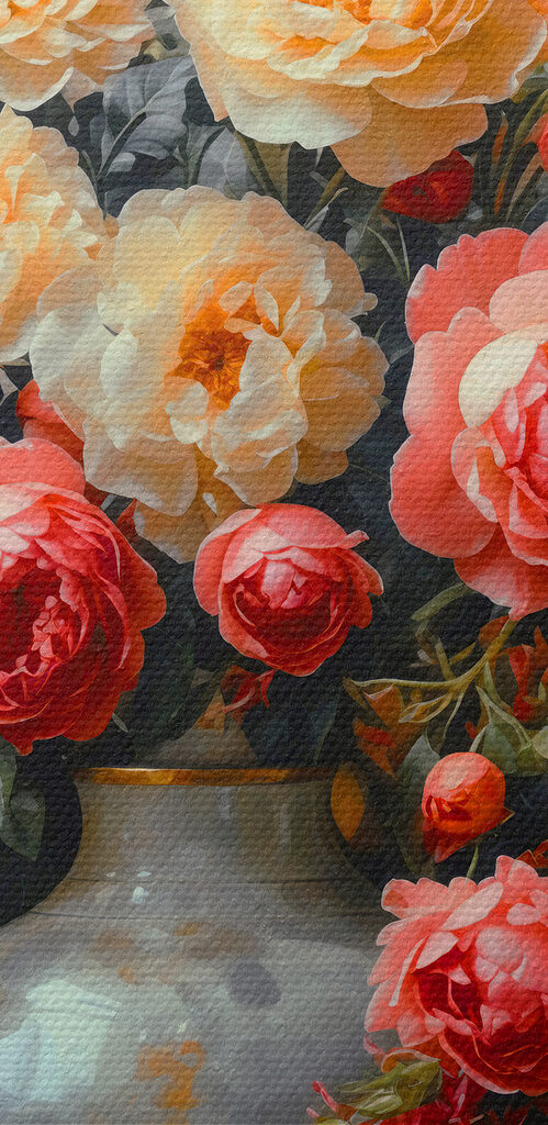 Vase of flowers on a table Vase of flowers on a table