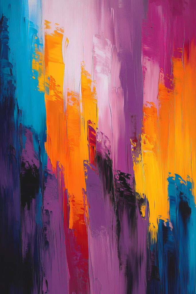 Colorful painting of different colors