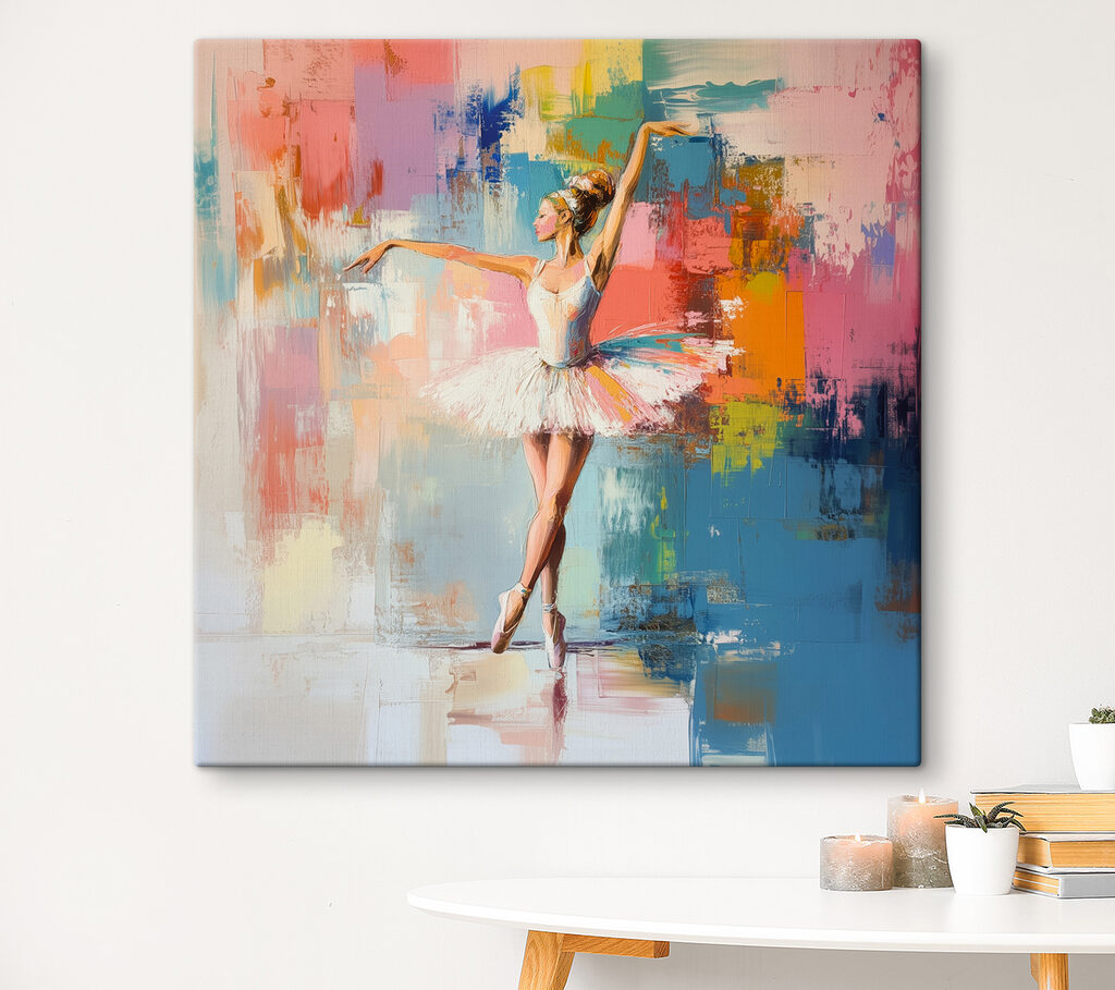 Woman in a tutu dancing