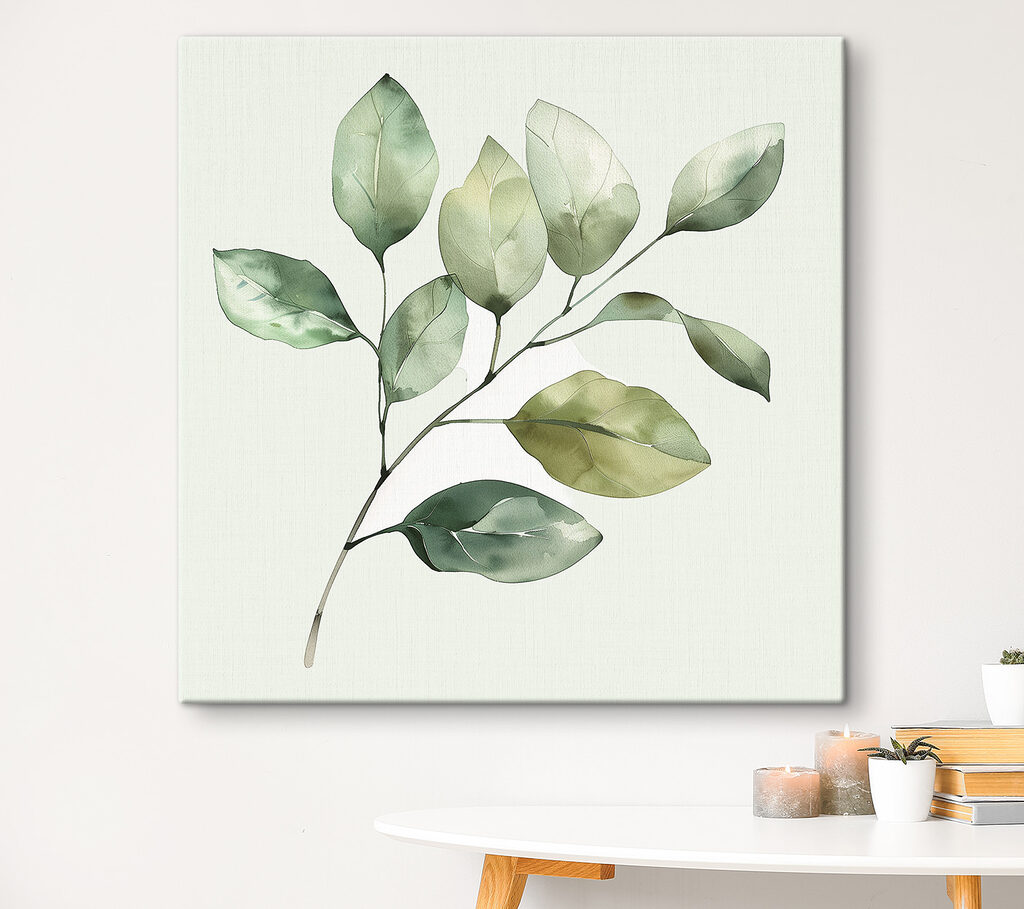 Green leafy plant with a white background