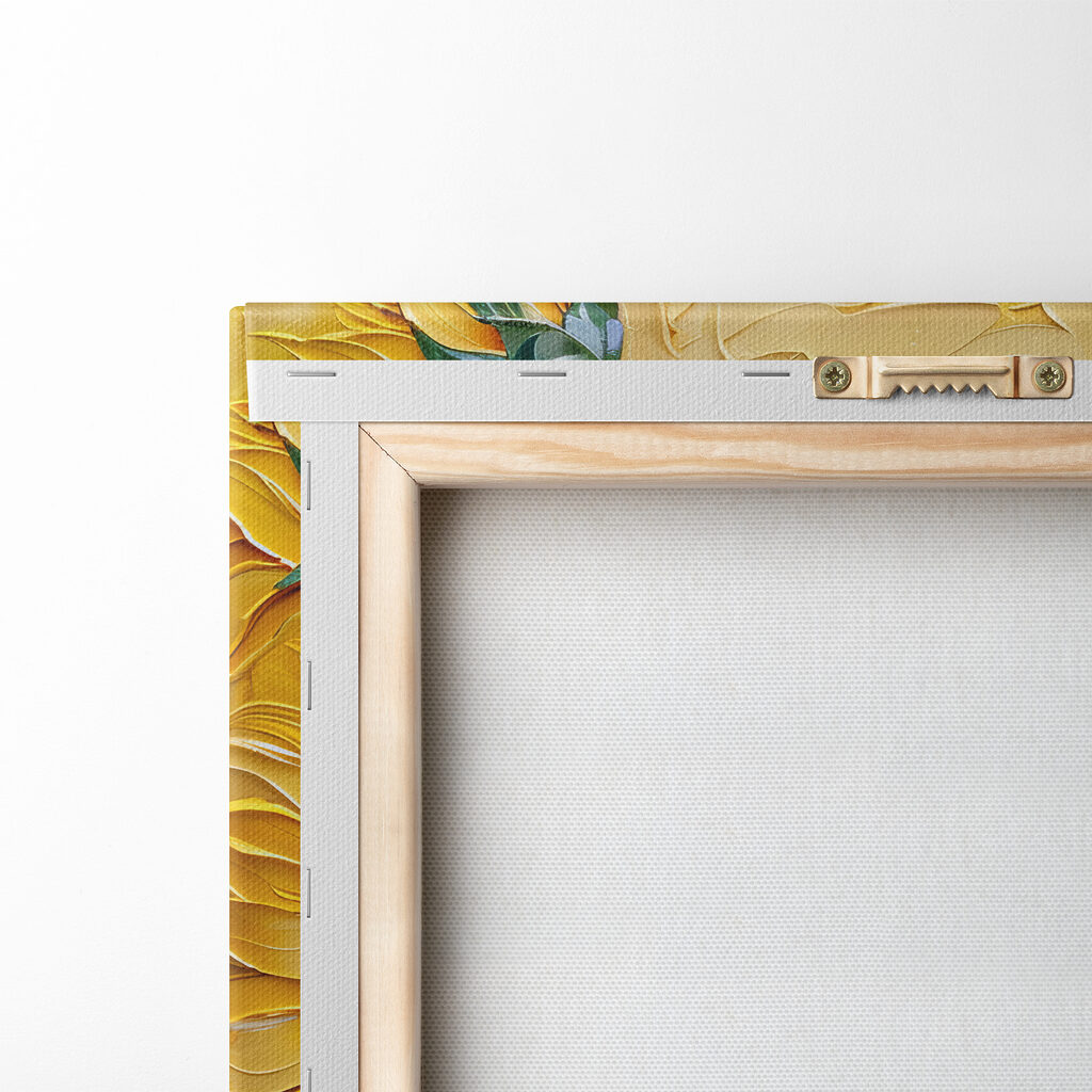 Close up of a painting of sunflowers Close up of a painting of sunflowers